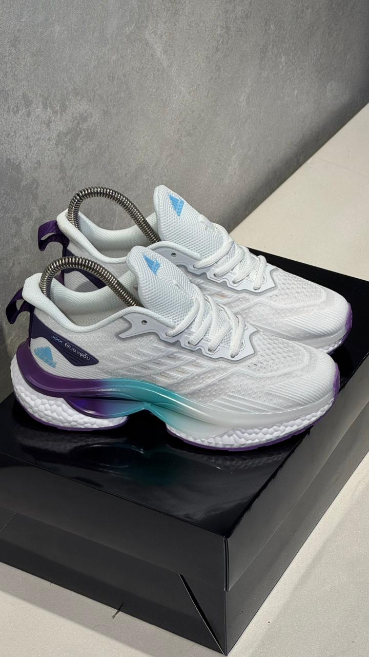 ADIDAS BOOST BLANCO MORADO - Image 4