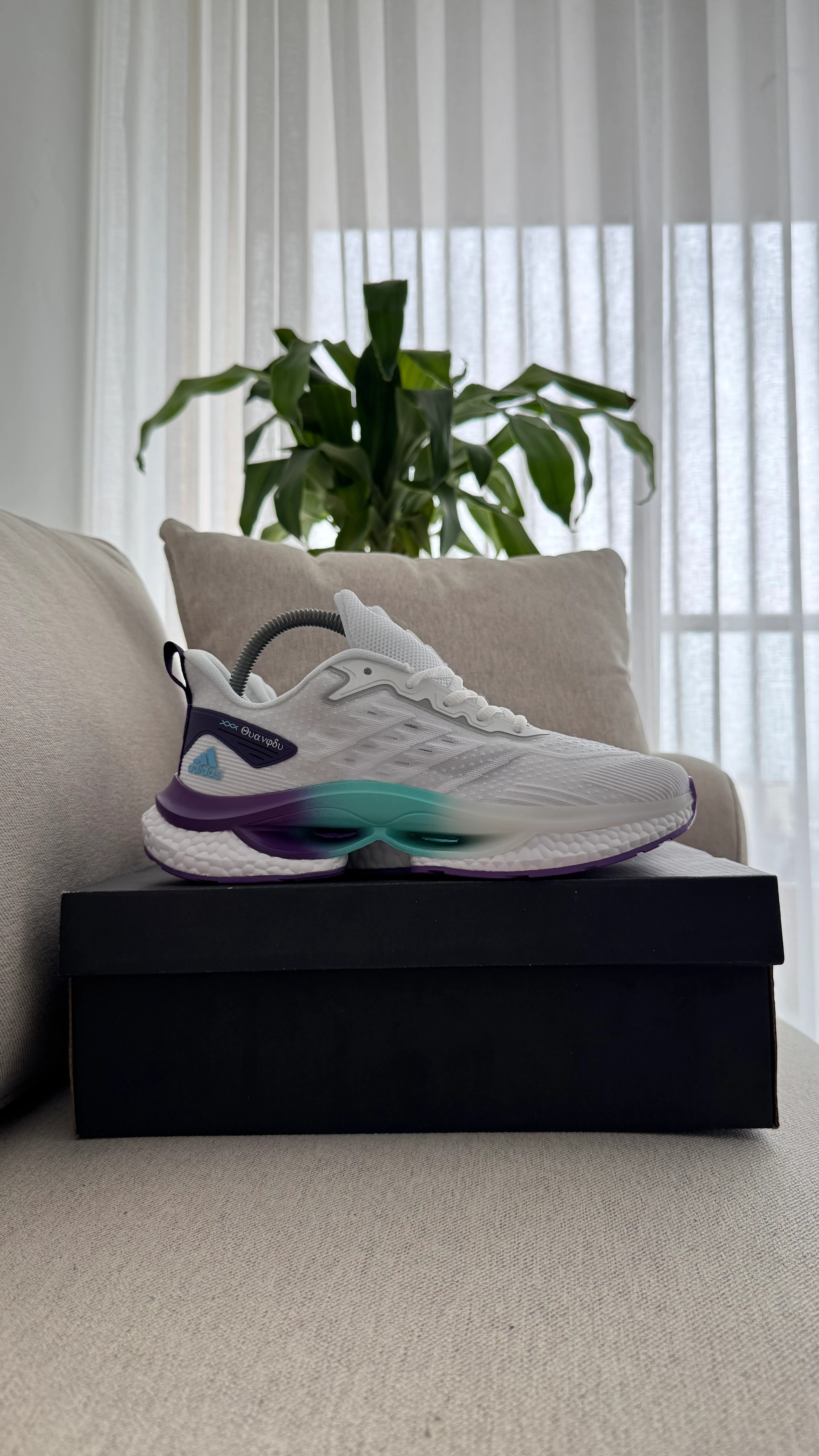 ADIDAS BOOST BLANCO MORADO - Image 7