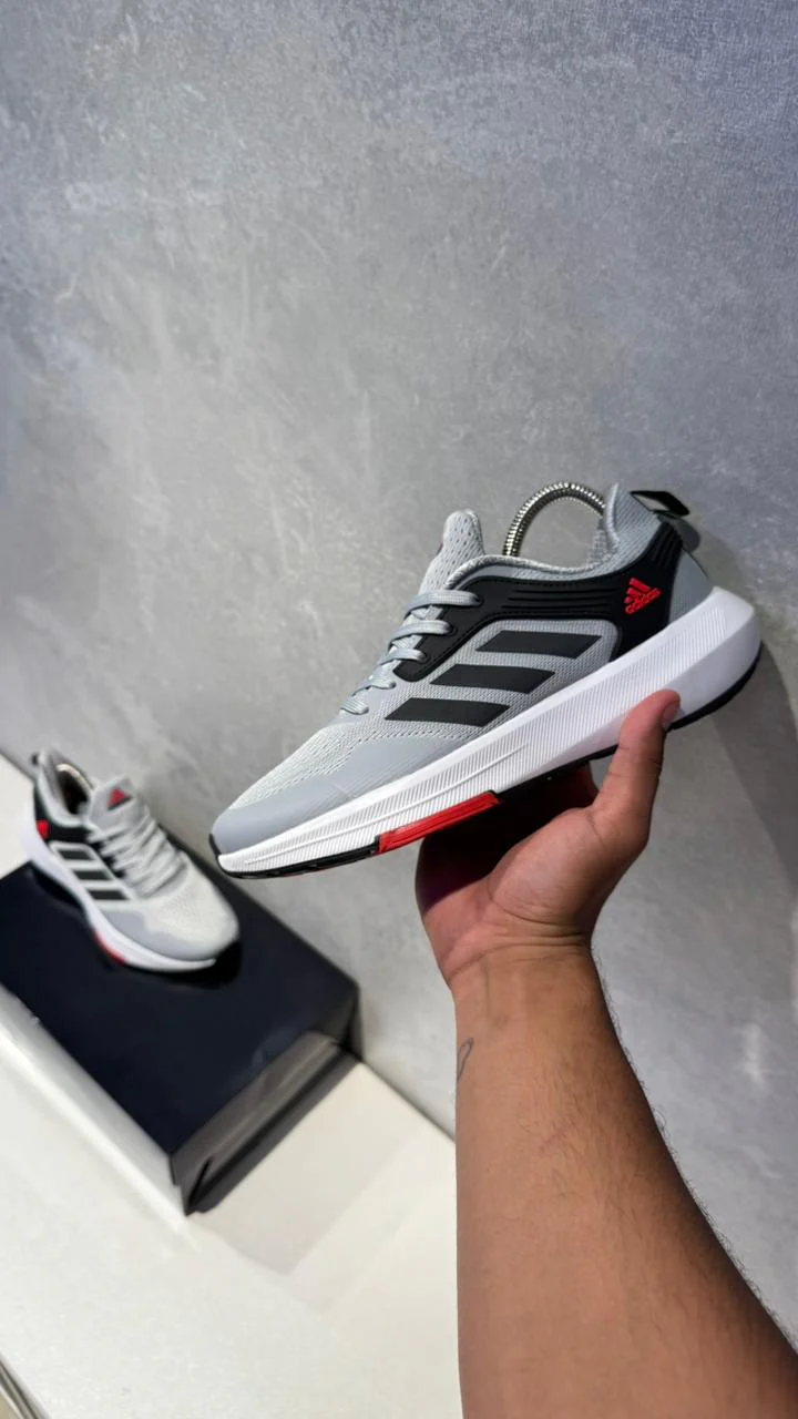 ADIDAS BOUNCE GRIS ROJO - Image 3