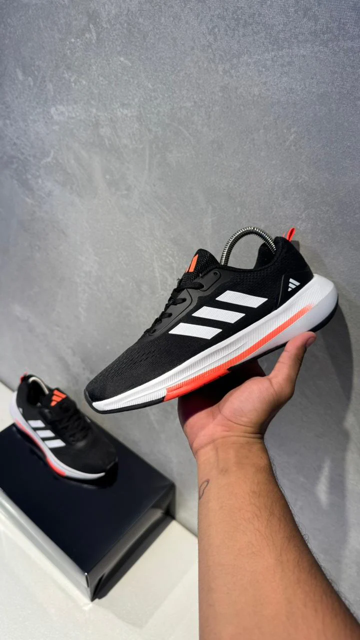 ADIDAS EQ22 NEGRO BLANCO NARANJA - Image 6