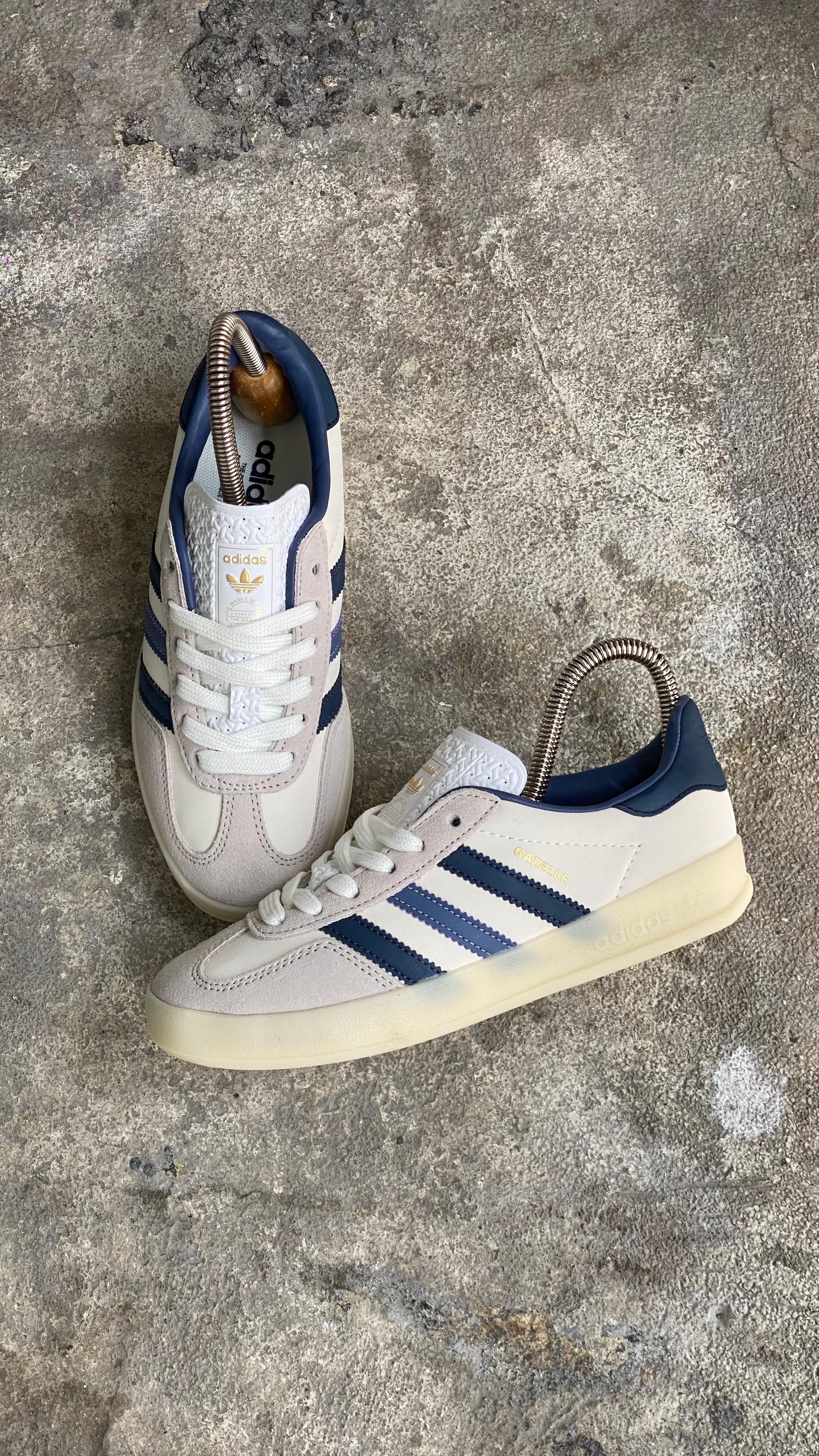 ADIDAS GAZELLE BLANCO AZUL - Image 3