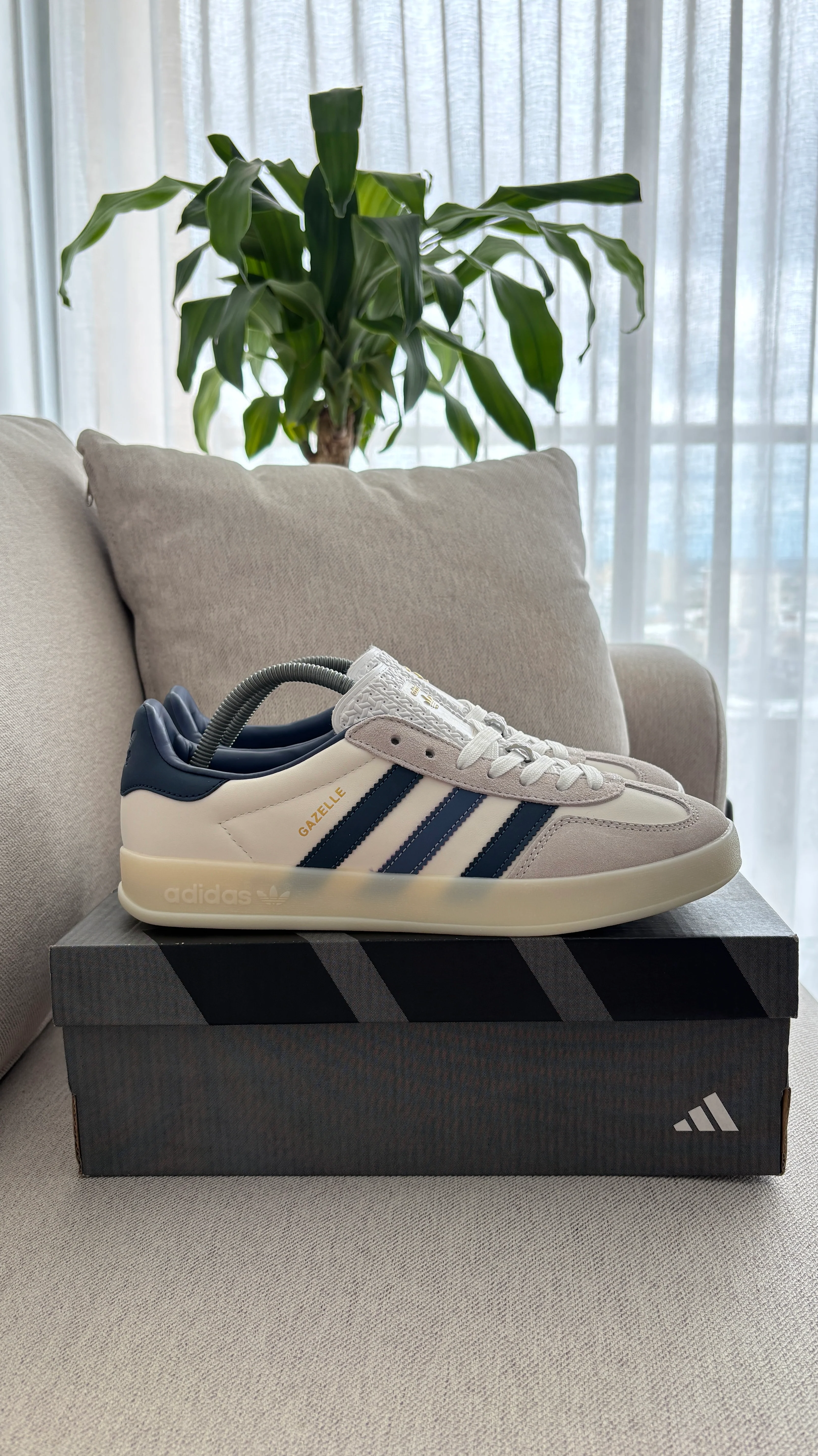 ADIDAS GAZELLE BLANCO AZUL - Image 7