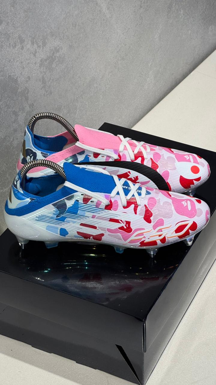 ADIDAS GUAYO F50 BLANCO ROSA AZUL - Image 4