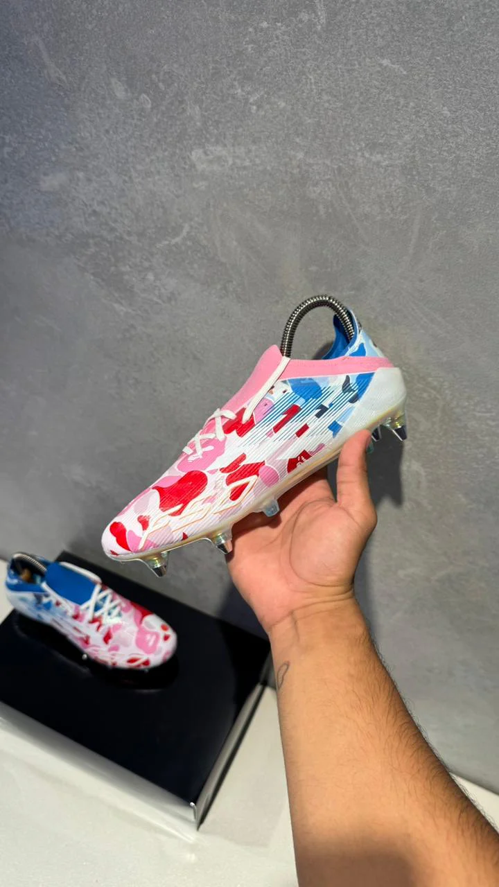 ADIDAS GUAYO F50 BLANCO ROSA AZUL - Image 6
