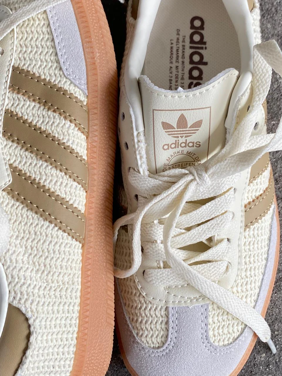 ADIDAS SAMBA BLANCO BEIGE TELA - Image 2