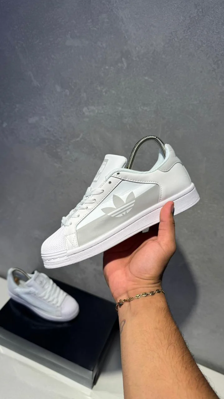 ADIDAS SUPER STAR BLANCO GRIS - Image 8
