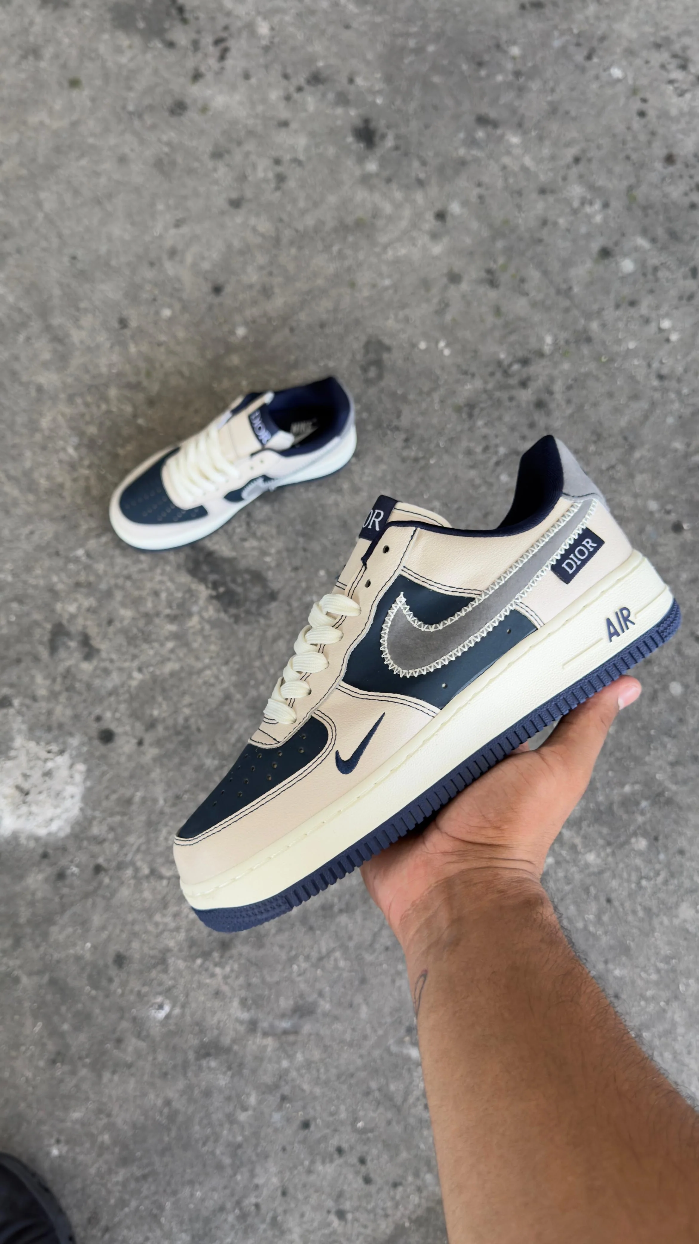 AF1 DIOR BLANCO AZUL - Image 3