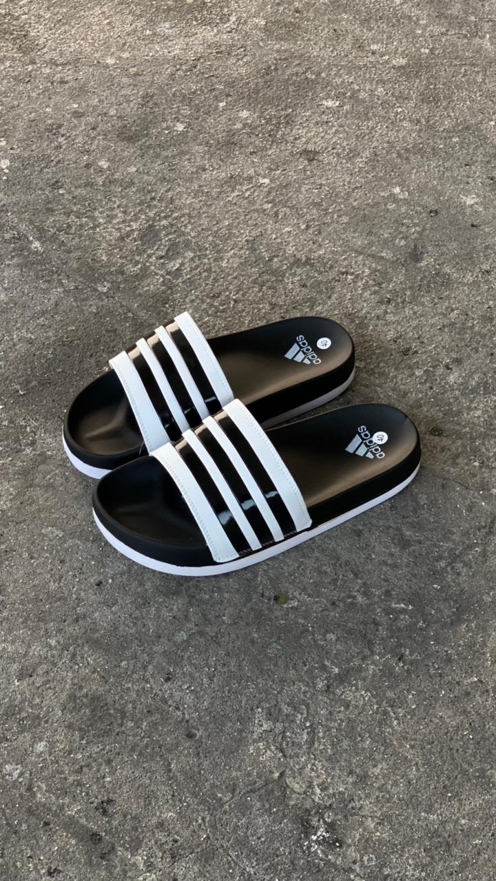 CHANCLAS ADIDAS 1.1 NEGRO BLANCO - Image 3