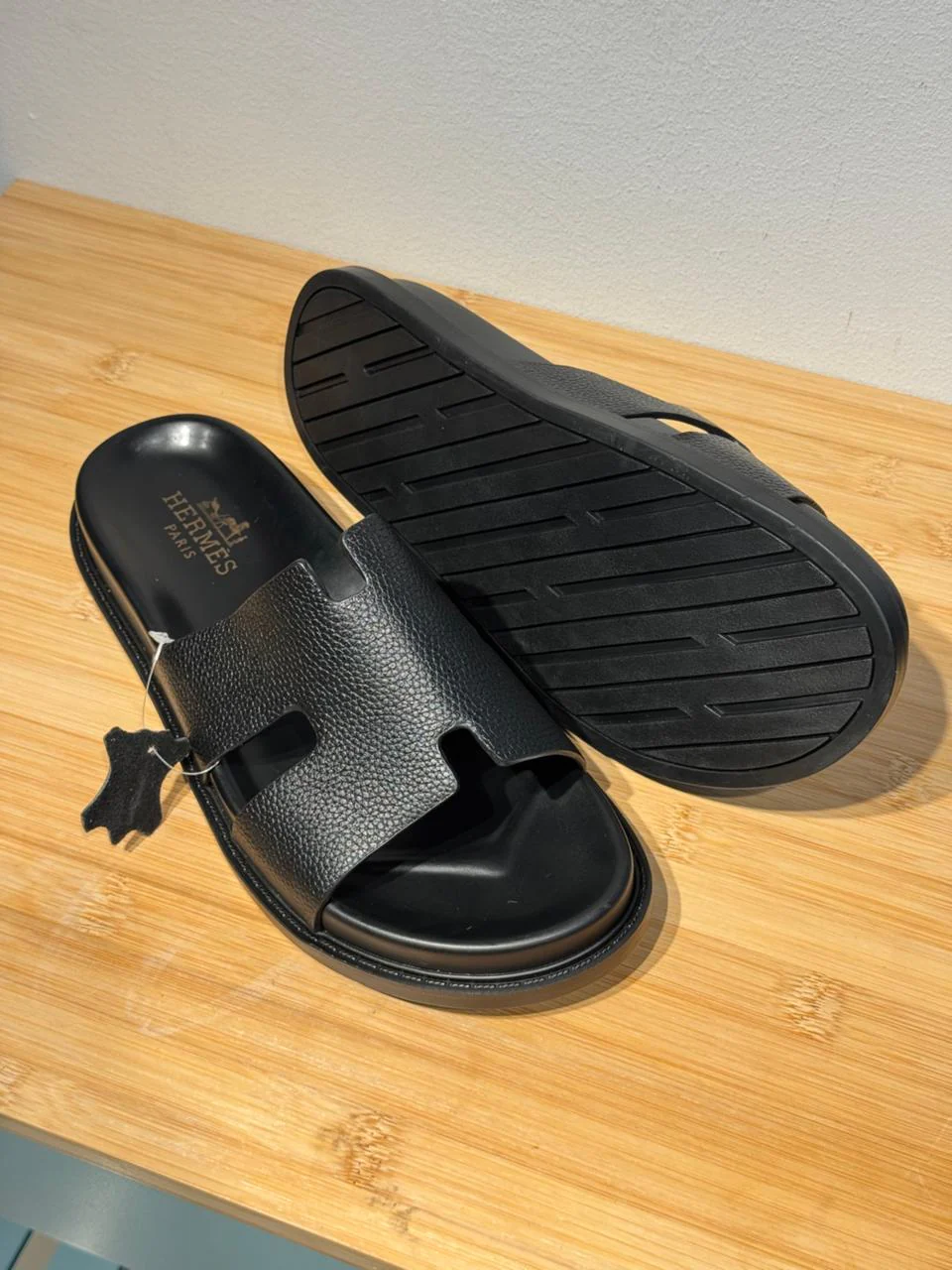 CHANCLAS HERMES PARIS NEGRO - Image 3