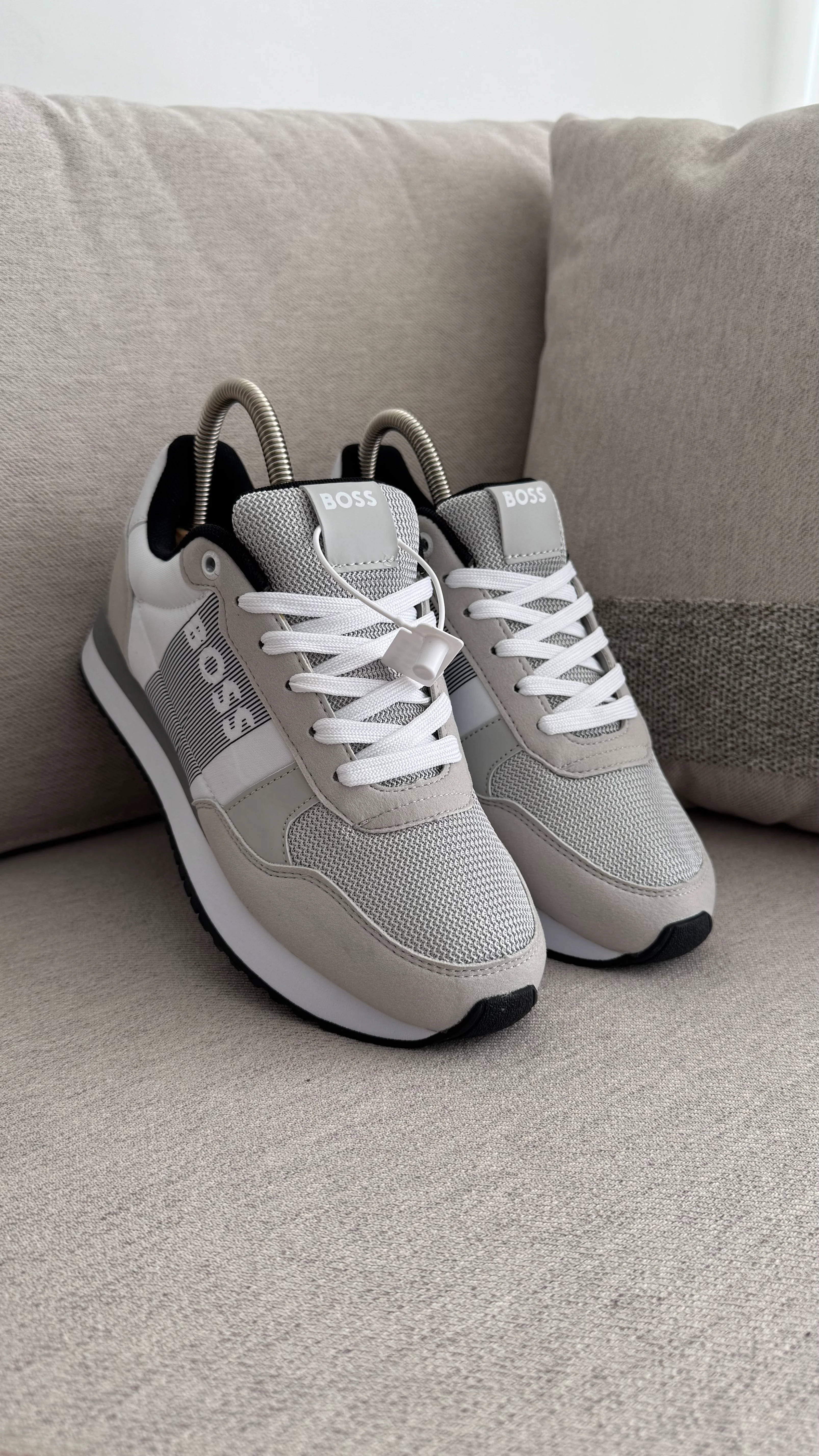 HUGO BOSS TENIS BLANCO GRIS NEGRO - Image 4
