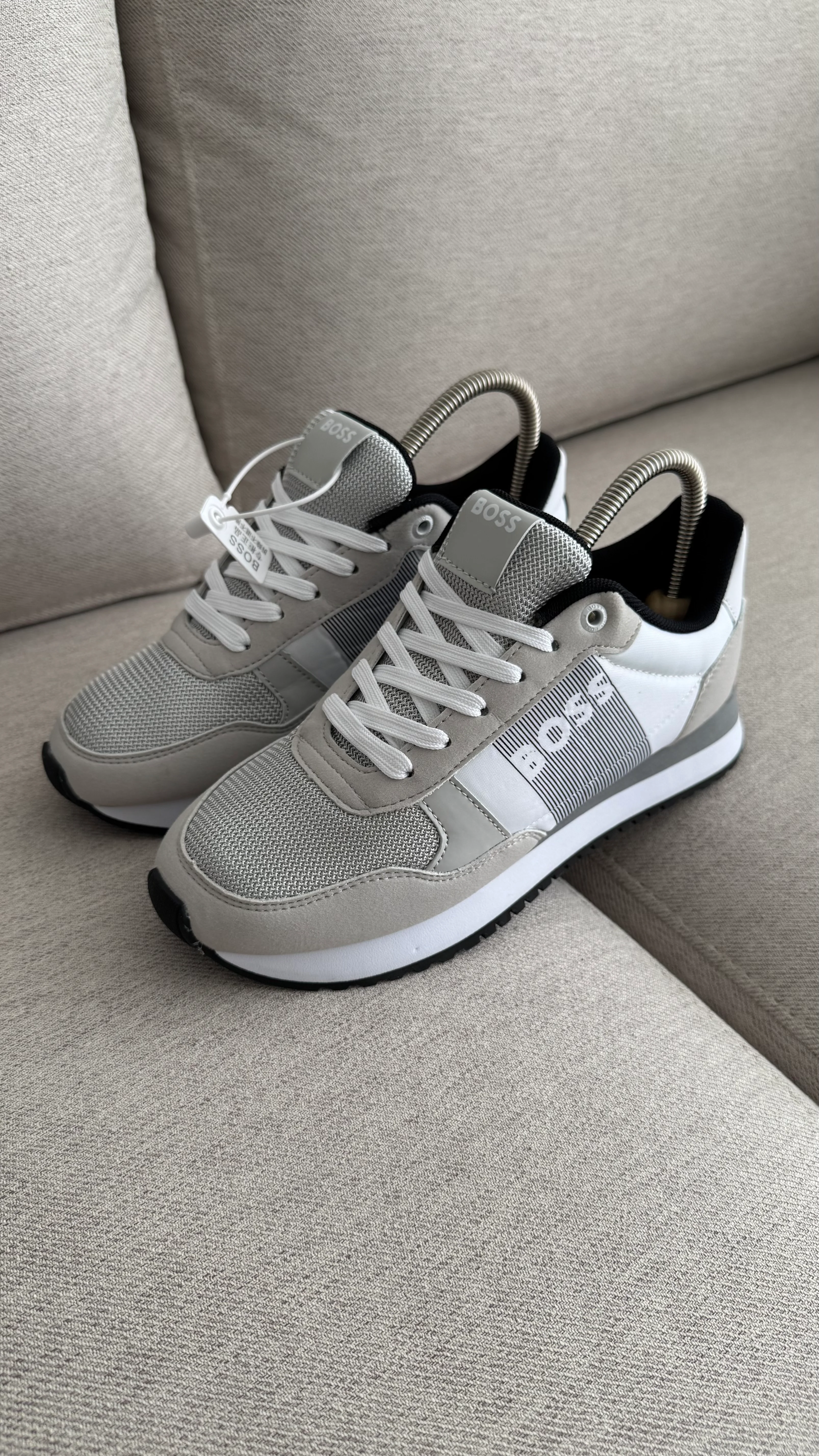 HUGO BOSS TENIS BLANCO GRIS NEGRO - Image 5