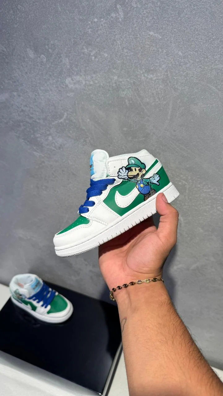 JORDAN RETRO 1 LUIGI VERDE NIÑOS - Image 6