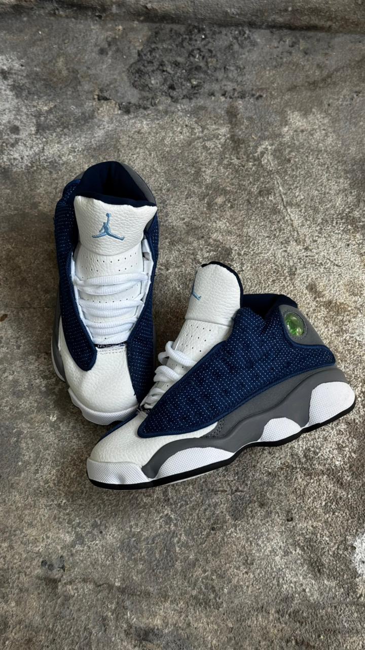 JORDAN RETRO 13 NIÑO BLANCO AZUL TURQUIS - Image 3