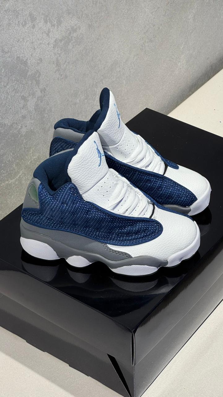 JORDAN RETRO 13 NIÑO BLANCO AZUL TURQUIS - Image 4