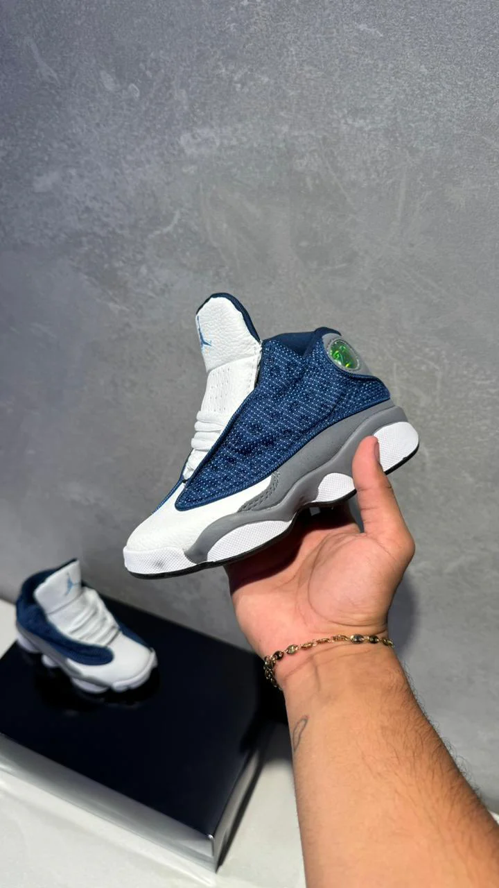 JORDAN RETRO 13 NIÑO BLANCO AZUL TURQUIS - Image 6