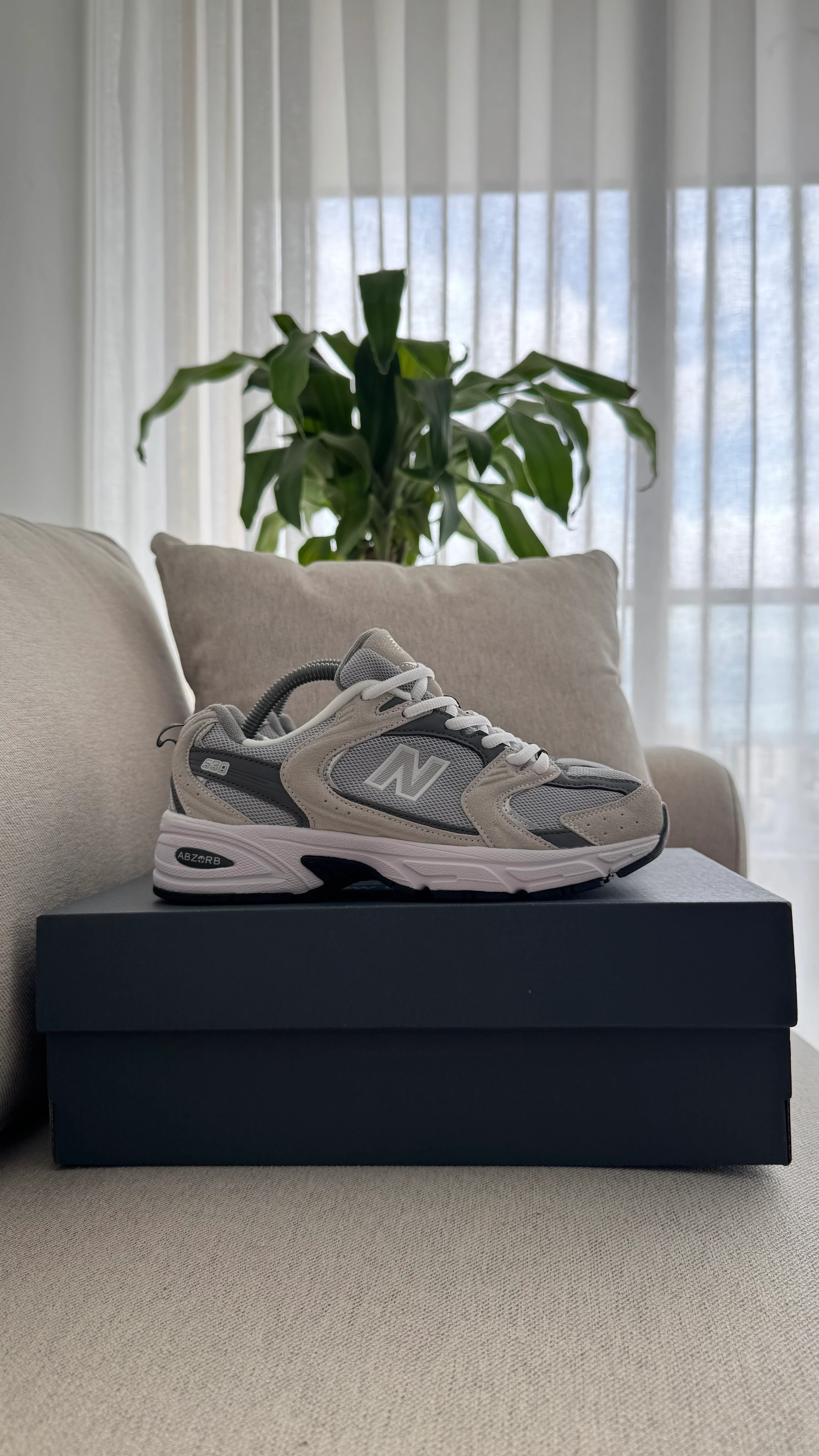 NEW BALANCE 530 BLANCO GRIS BEIGE - Image 7