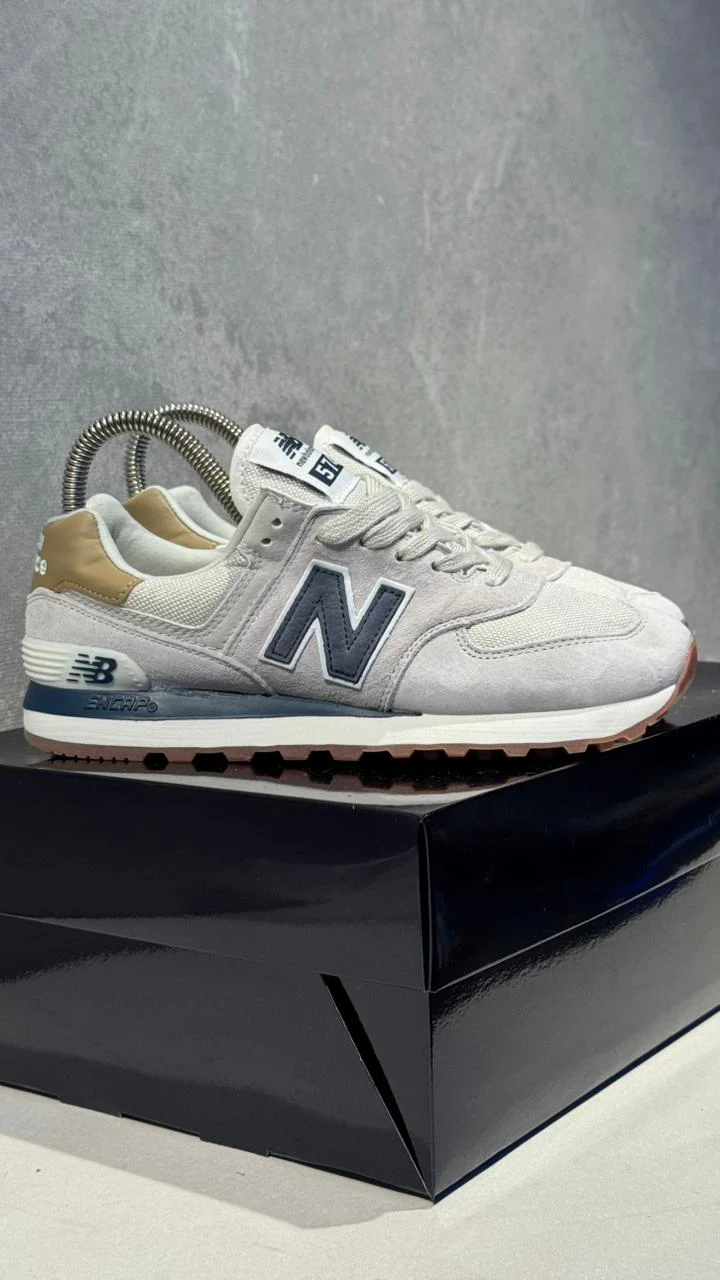 NEW BALANCE 574 GRIS AZUL TURQUIS - Image 5
