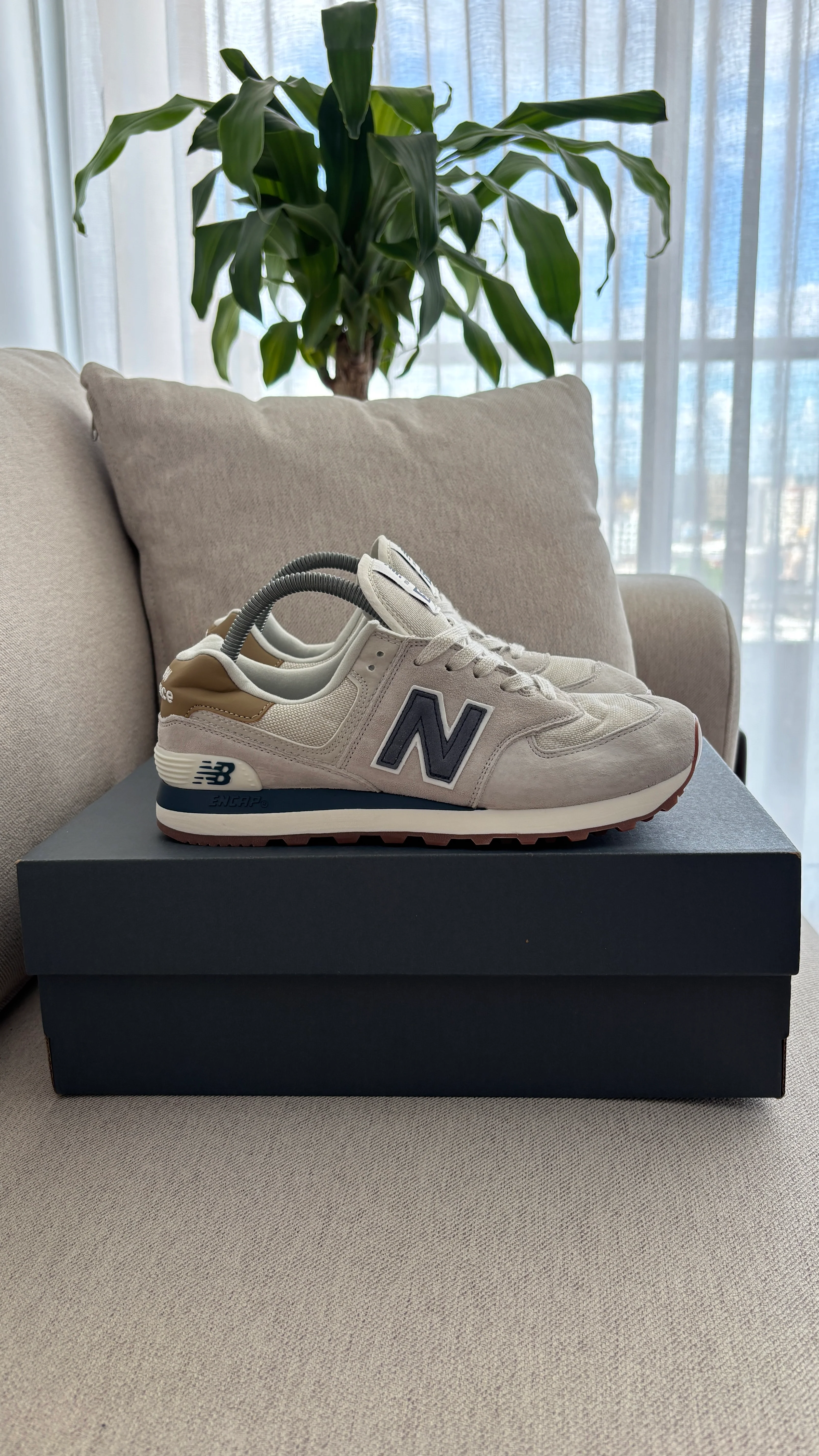 NEW BALANCE 574 GRIS AZUL TURQUIS - Image 7