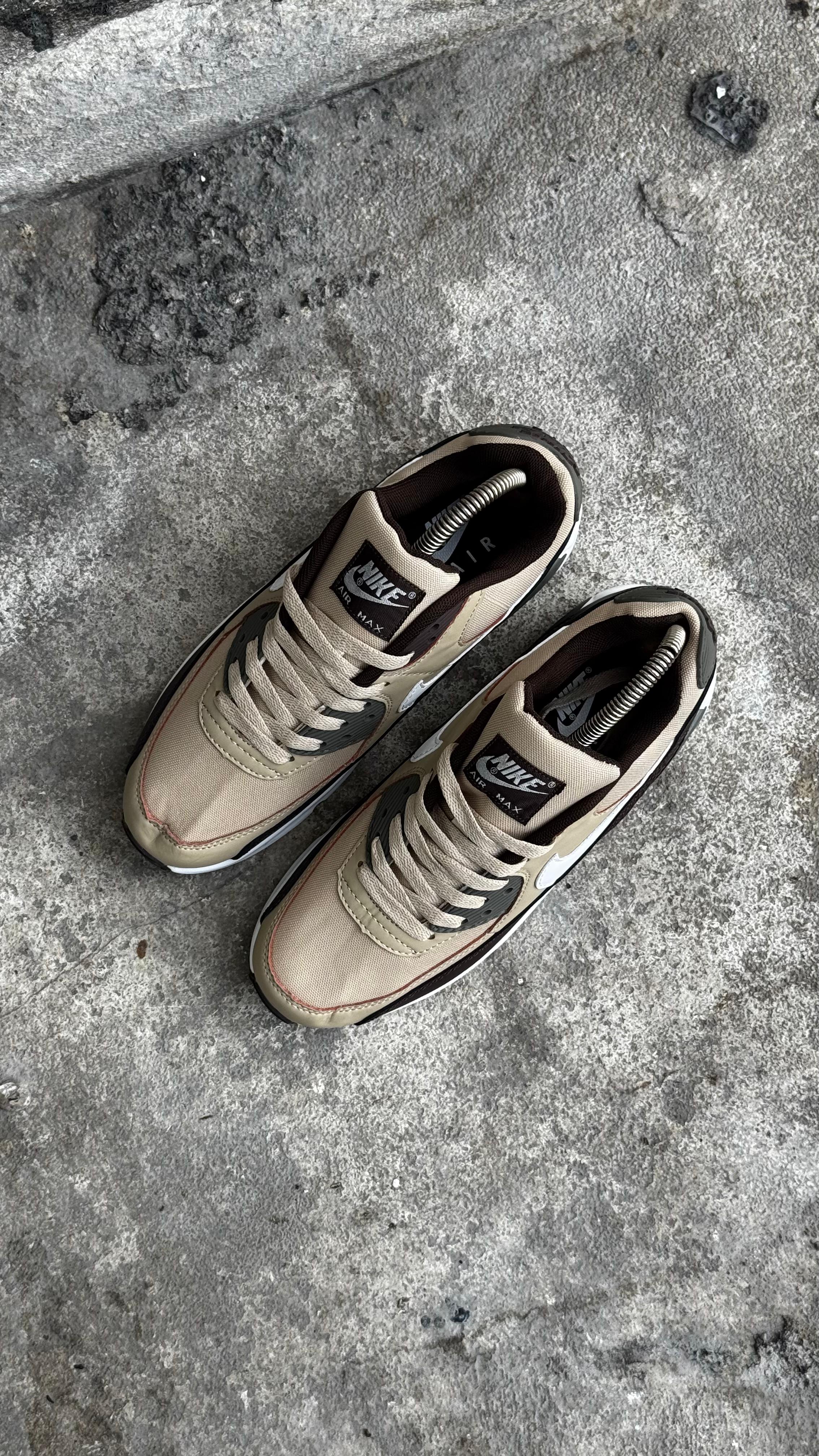 NIKE AIR MAX 90 BEIGE CAFE BLANCO - Image 2