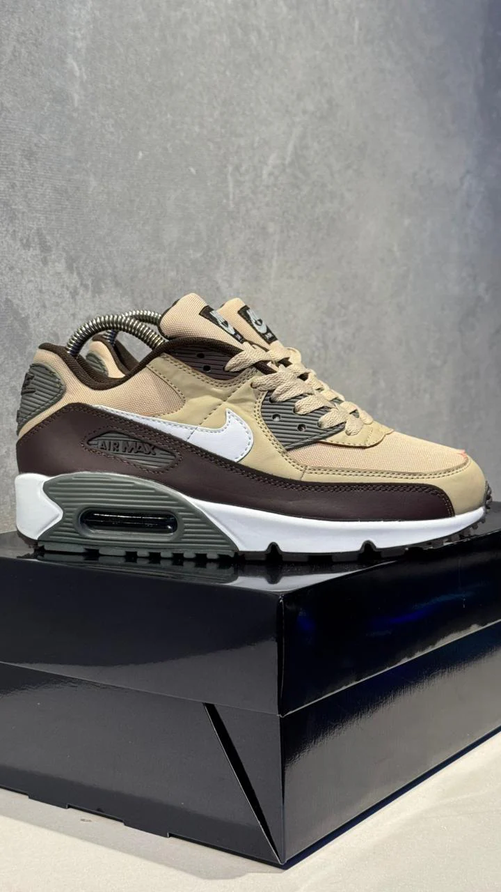 NIKE AIR MAX 90 BEIGE CAFE BLANCO - Image 5