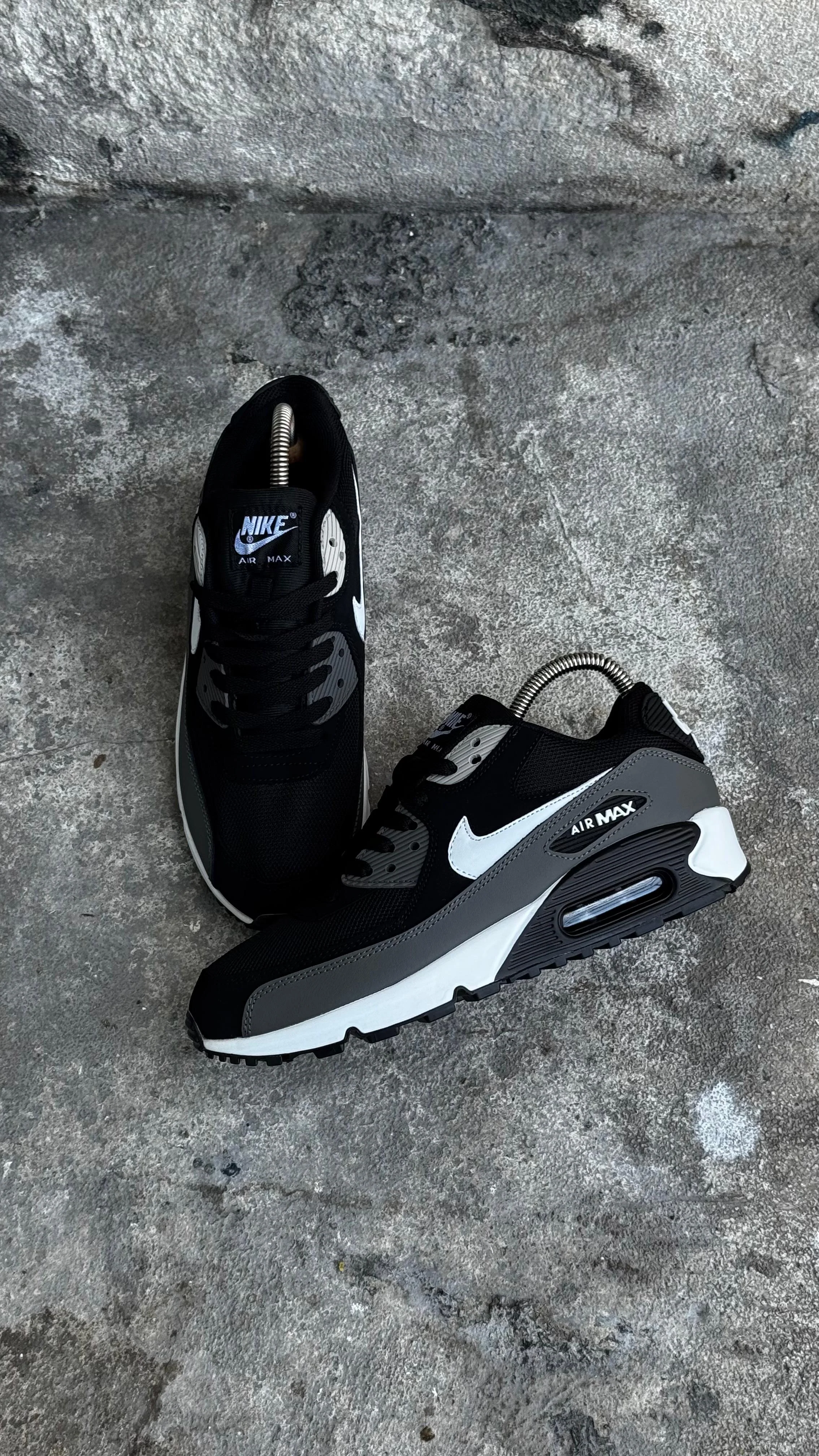 NIKE AIR MAX 90 NEGRO GRIS BLANCO - Image 3