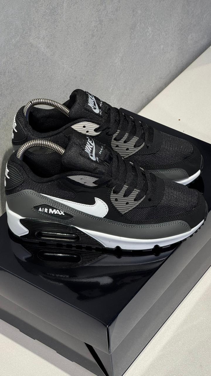 NIKE AIR MAX 90 NEGRO GRIS BLANCO - Image 4