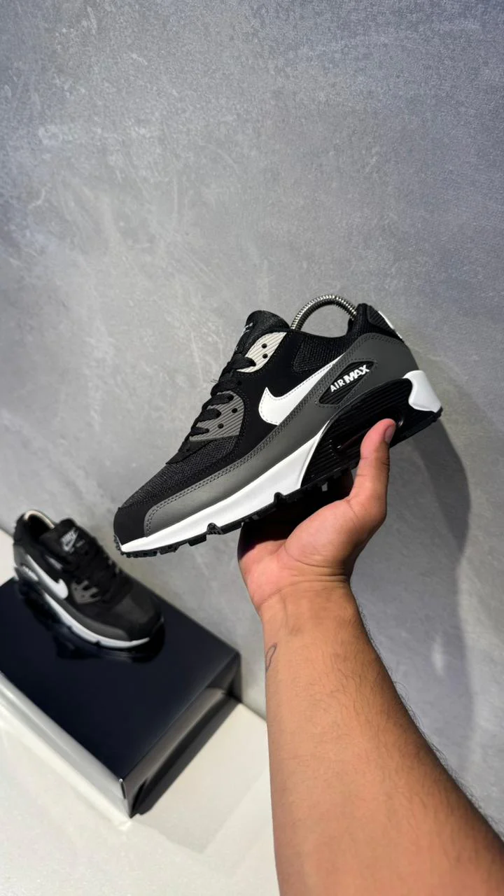 NIKE AIR MAX 90 NEGRO GRIS BLANCO - Image 6
