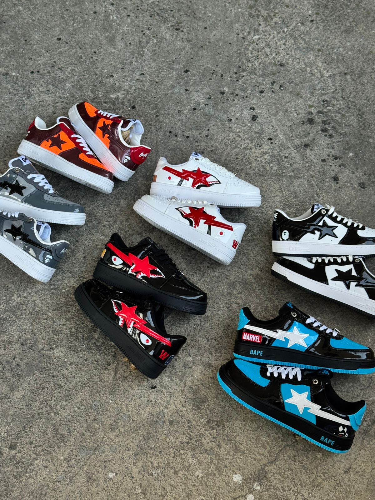 NIKE BAPE NEGRO AZUL - Image 2