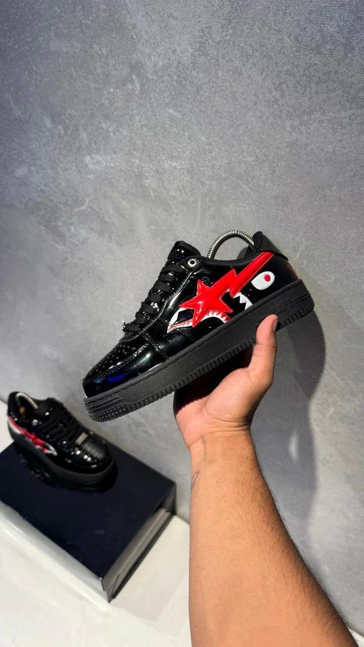 NIKE BAPE NEGRO ROJO - Image 5