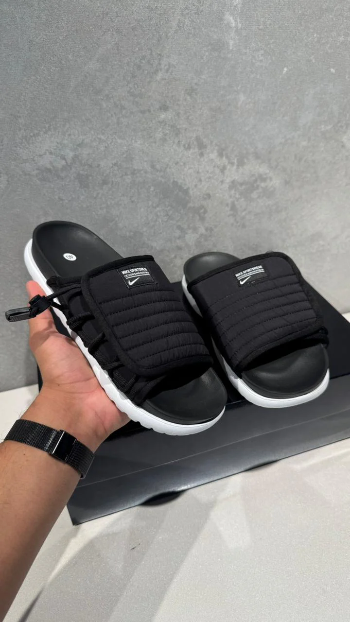 NIKE CHANCLA ASUNA NEGRO BLANCO - Image 4
