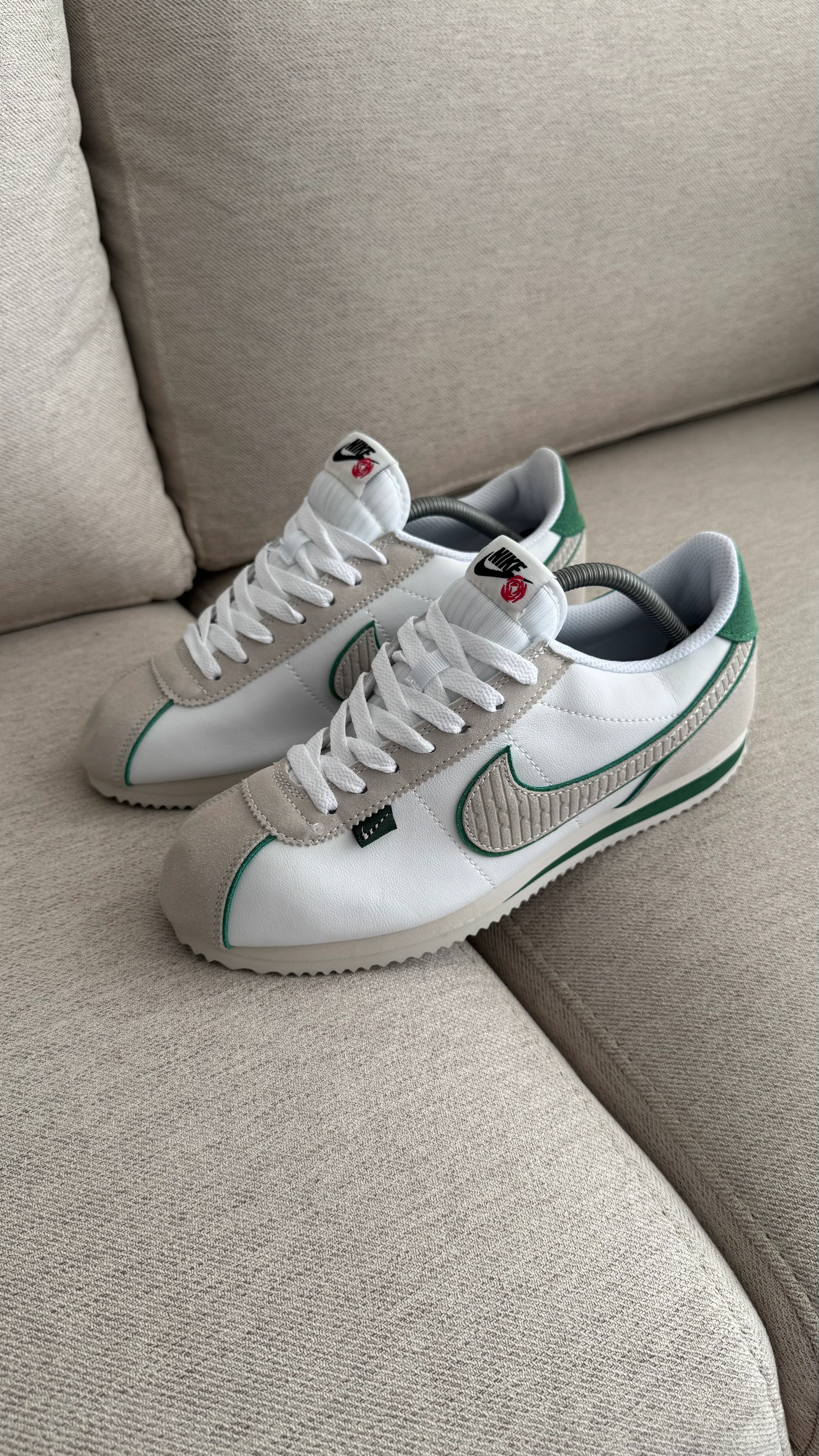 NIKE CORTEZ BLANCO VERDE - Image 4