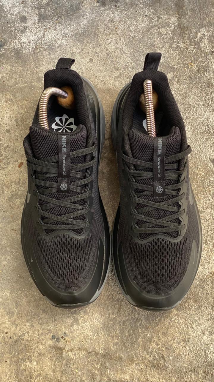NIKE ZOOM STRUCTURE NEGRO GRIS - Image 2